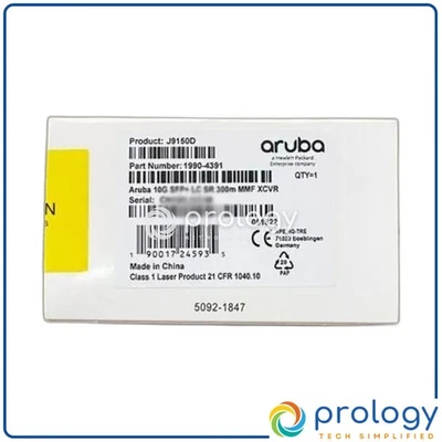 *Brand New* HPE Aruba J9150D 10G SFP+ LC SR OM3 300m MMF Transceiver - Image 1 of 4