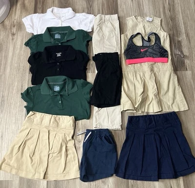 11pc Lot Girls 8 10 TCP The Children’s Place School Uniform Tops,Pants,Skorts ++ - Image 1 of 4