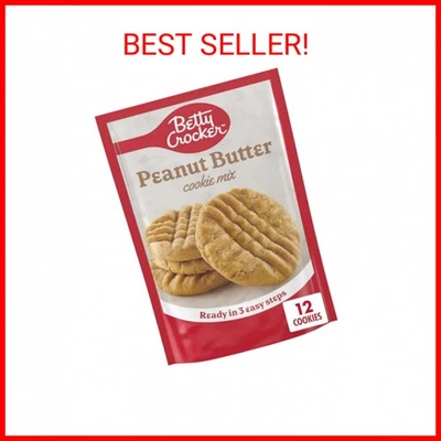 Mezcla de galletas de mantequilla de maní Betty Crocker, hace doce (12) galletas de 2 pulgadas, 7,2 oz Foto 1 de 2