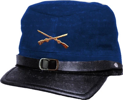 Country Western Biker Ledercap Südstaaten Running Bear Cap Mütze USA dunkelbla