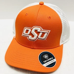 Top of the World Oklahoma State Cowboys Trucker Hat Cap Adjustable Snap Orange - Picture 1 of 5