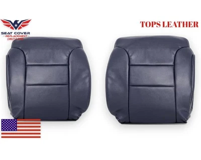 Chevy Tahoe LT 1995 1996 cubiertas de asiento de cuero azul marino para conductor y pasajero Foto 1 de 4