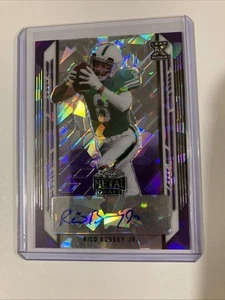 2021 Leaf Metal BA-RBJ Rico Bussey Jr 18/20 Purple Cracked Ice Auto - Picture 1 of 2