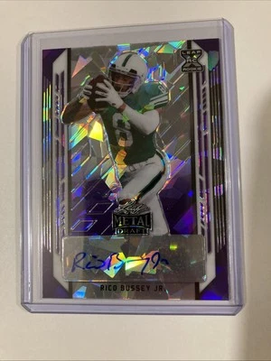 2021 Leaf Metal BA-RBJ Rico Bussey Jr 18/20 Purple Cracked Ice Auto - Image 1 of 2