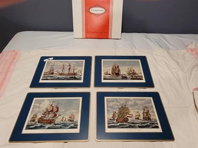 Vintage Pimpernel Sailing Ships Placemats Set of 4 w/ Box 16"x12" SEE - Image 1 of 4