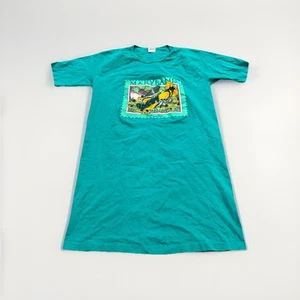 Vintage 90s Anvil Single Stitch Bird Maryland Baltimore Oriole T-shirt One Size - Picture 1 of 7