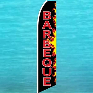 BARBEQUE FLUTTER FLAG Feather Swooper Tall Barbecue BBQ Advertising Banner Sign - Picture 1 of 5
