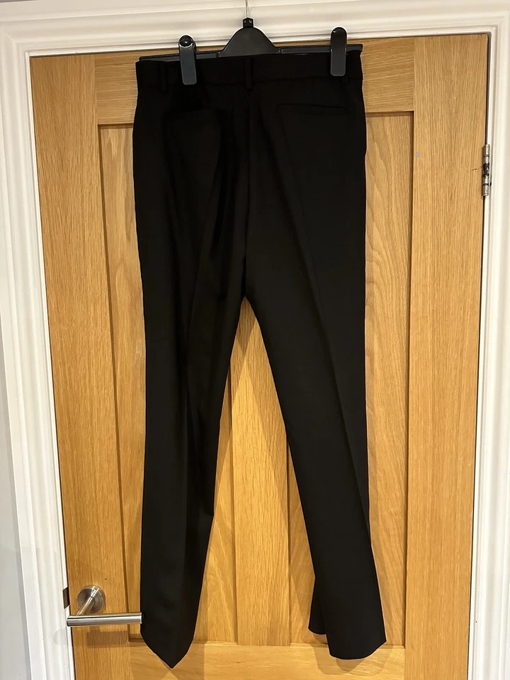 Tahari Women's Woollen Black Trousers US Size 8 UK Size 12 - Image 1 of 4