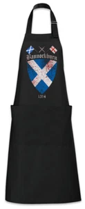 Bannockburn Grillschürze Kochschürze Robert 1314 Flag Scotland the Bruce Battle - Picture 1 of 1
