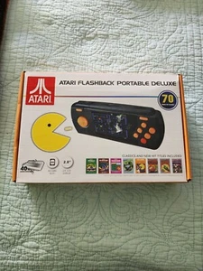 Atari Flashback Portable Black Handheld Console 70 Built in Games Open Box - Picture 1 of 4