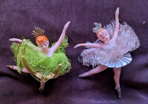 Vintage (2) Ballerina 6" Cake Cupcake Toppers - Unique - Birthday - Any Occasion - Picture 1 of 4