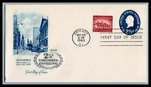US FDC # U542 2 1/2c Washington Artmaster 1960, 9k300 - Picture 1 of 1