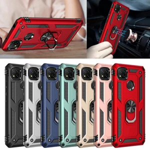 For Xiaomi Redmi 9C NFC 9A 9T 9 8 8A Shockproof Armor Case Ring Stand Hard Cover - Picture 1 of 17