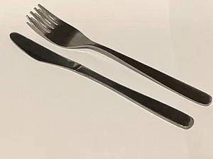 British Airways cutlery - matched date knife + fork - by UP Arrow 10/94 Oct 1994 - Picture 1 of 3
