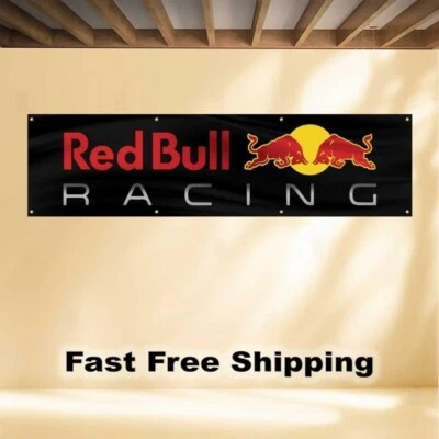 Red Bull Racing 2'X8' BANNER FLAG - Image 1 of 4