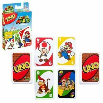 UNO Super Mario by Mattel - Nintendo Family Card Game Brand New - Image 1 of 4