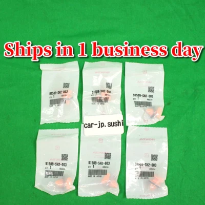 HONDA 正品 88-91 CRX CR-X 夹子 25 美分装饰 6 件 6 件套 91509-SH2-003 日本 — 第 1/4 张图片