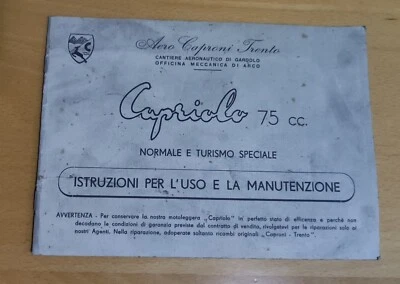 Capriolo 75 Libretto uso e manutenzione Originale  - Immagine 1 di 3
