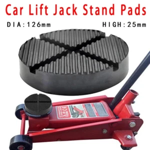 Universal Car Jack Stand Pads Black Rubber Slotted Floor Pad Rail Adapter - Picture 1 of 12