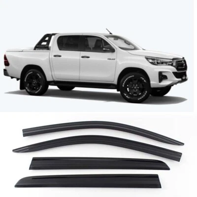 Escudos contra humo 4 piezas para Toyota Hilux Rougue 07/2015 ~ 2019 doble cabina Foto 1 de 4