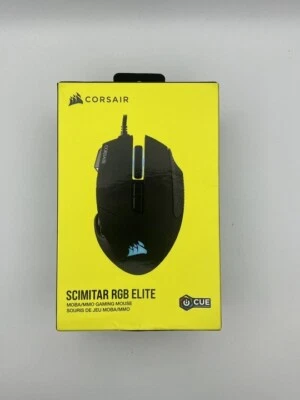 Mouse óptico para juegos CORSAIR SCIMITAR RGB ELITE MOBA/MMO - negro (CH-9304211-NA) Foto 1 de 2