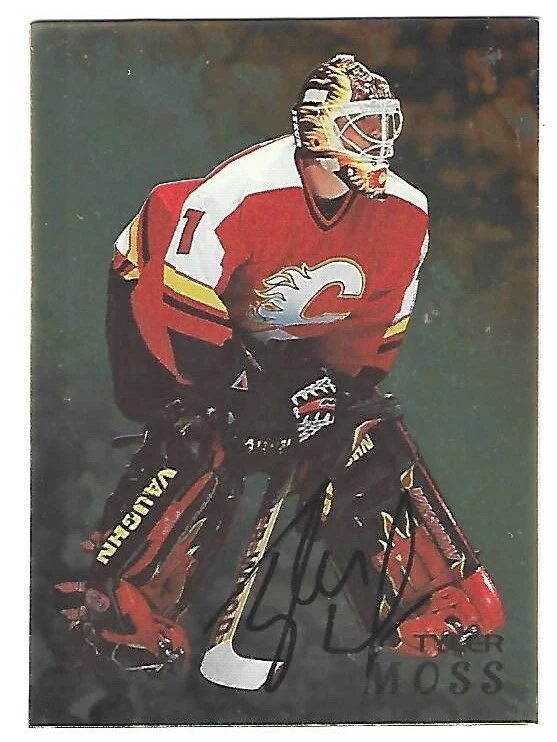 1998/99 BAP SIGNATURE #17 TYLER MOSS AUTOGRAPHED 'GOLD' CARD MINT !! - Image 1 of 1