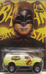 Hot Wheels CUSTOM FORD F-150 Batman-Adam West Tribute Real Riders 1/25 Made! - Picture 1 of 4