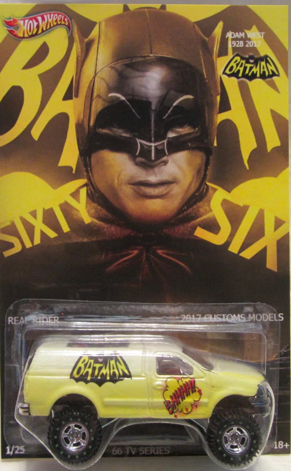 Ford F-150 Batman-Adam West Tribute Real Riders personalizado Hot Wheels ¡Hecho 1/25! Foto 1 de 4