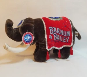 Ringling Bros & Barnum und Bailey Zirkus Elefant Plüschtier 136. Edition mit Etikett - Bild 1 von 10