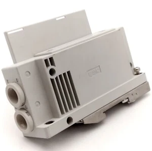 SMC SY70M-3-1A-00 Solenoid Endplate, 0.1-0.7MPa, 3x 10mm Side Port, DIN Mount - Picture 1 of 4