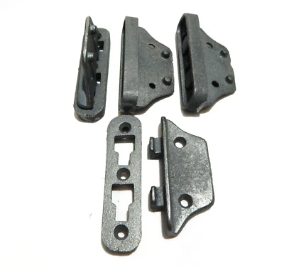 Vintage Bed Rail Brackets Set Cast Iron 4" Bedfast - Image 1 of 4