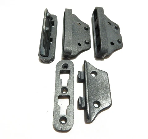 Vintage Bed Rail Brackets Set Cast Iron 4" Bedfast Cover