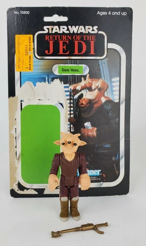 Ree-Yees 100% Complete 65 Back Star War ROTJ 1983 Kenner NO REPRO Cover