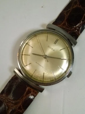 Vintage Doxa 115 Automatic Wristwatch 21j ETA 2451 Fancy Lugs INOX Steel VIDEO - Image 1 of 4