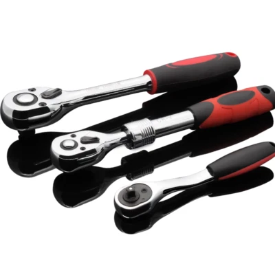 Chrome Vanadium Alloy Steel Dual-Use Socket Ratchet Wrenches Auto Repair Tools - Image 1 of 4