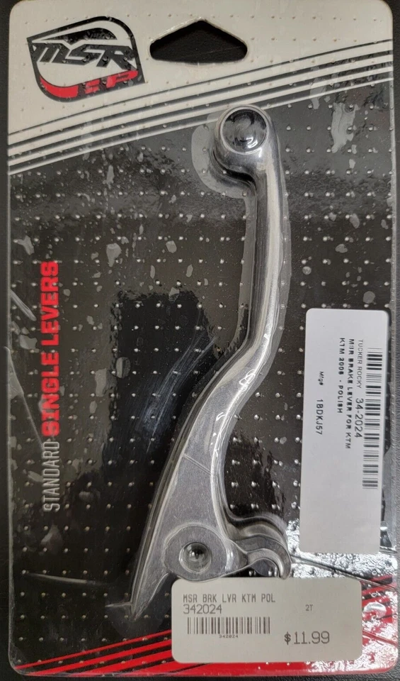 MSR All 2005 KTM palanca de freno aluminio plata #1BDKJ57 #34-2024 Foto 1 de 1