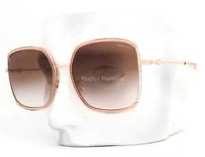 Coach Sunglasses HC 7139BD 940213 Shimmery Pink on Rose Gold Brown w/case - Picture 1 of 9