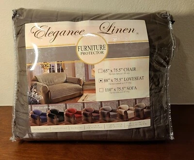 Elegance Lino Acolchado Mascota Perro Niños Loveseat Protector Microfibra Slipcover  Foto 1 de 4