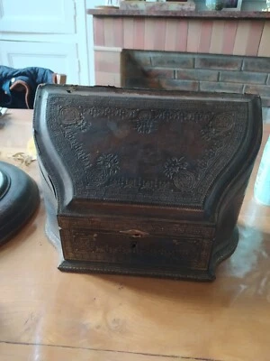 ANCIEN PORTE LETTRES COURRIER NAPOLÉON III  DÉCOR 19ème - Photo 1/4