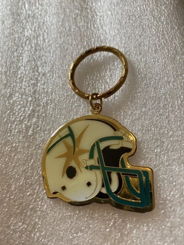Vintage CFL Keychain Sacramento Gold Miners Helmet RARE Carbo Malaysia 1990's Cover