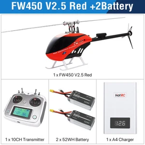 Fly Wing FW450L V2.5 6CH 3D GPS Auto Return H1 Height Stable RC Helicopter RTF - Picture 1 of 30