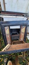 Beautiful Ornate Tiled Fire Surround Vintage