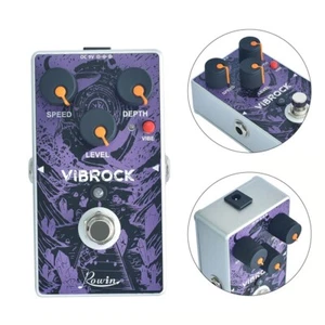 Rowin Vibe Univibe Pedal mit voller Metallschale und echtem Bypass in lila