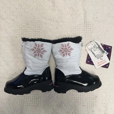 Totes Kids Girl's Vannessa White Snow Boot Youth US Size 4 M - Image 1 of 4