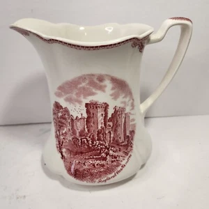 Rara brocca latte rosa Johnson Bros England Old Britain Castles - Foto 1 di 3