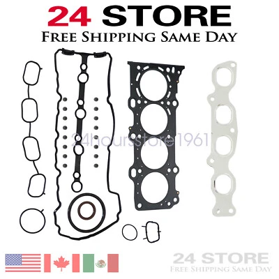 Juego de juntas de culata aptas para Suzuki Grand Vitara Kizashi 2009-13 2,4 L L4 DOHC J24B Foto 1 de 4