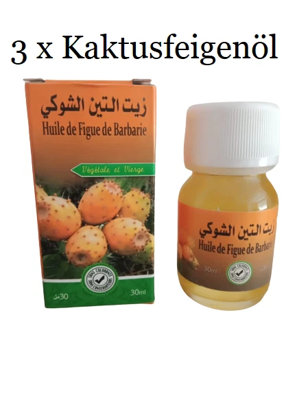 3 FLASCHEN KAKTUSFEIGENÖL  ANTI AGING 100% NATÜRLICH KAKTUSFEIGEN  GEGEN FALTEN - Bild 1 von 1