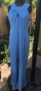 Calvin Klein Women Jumpsuit Size 14 Powder Blue NWT - Picture 1 of 9