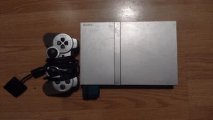 Sony PlayStation 2 - Slim - Silver (Controller, 8MB Madcatz MC, No cords) - Picture 1 of 1