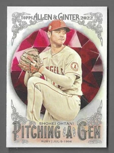 SHOHEI OHTANI 2022 Topps Allen & Ginter #PAG-9 PITCHING A GEM LA Angels ⭐ MINT! - Bild 1 von 2